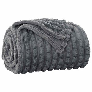 vidaXL Heittoviltti Tumma harmaa 270 x 240 cm 1.66 kg Fleese