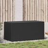 vidaXL Puutarhan säilytyslaatikko polyrottinki 100x50x50 cm musta
