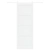 vidaXL Liukuovi ORKDAL Valkoinen 83 x 232 cm Massiivinen m&auml;nty