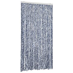 vidaXL Hy&ouml;nteisverho sininen ja valkoinen 100x200 cm chenille