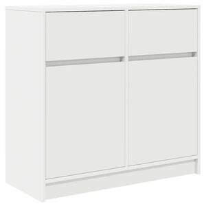 vidaXL Senkki laatikolla valkoinen 80x34x76 cm tekninen puu