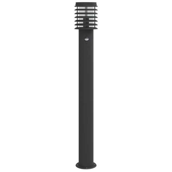 vidaXL Pylv&auml;svalaisimet liiketunnistimella 3 kpl musta 110 cm ter&auml;s