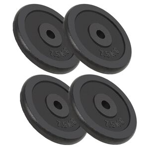 vidaXL Levypainot 4 kpl 4x7,5 kg valurauta