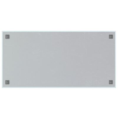 vidaXL Seinäkiinnitteinen magneettitaulu Valkoinen 100x50 cm lasi