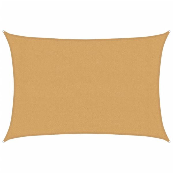 vidaXL Aurinkopurje 160 g/m&sup2; suorakaide hiekka 3x4 m HDPE