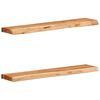 vidaXL sein&auml;hyllyt 2 kpl 80x20x3,5 cm massiivipuu akaasia
