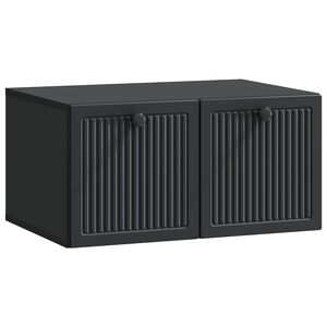 vidaXL Sein&auml;lle asennettava TV-kaappi Musta 59,5 x 41 x 30 cm