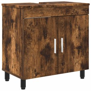 vidaXL Kylpyhuoneen peilikaappi Savutammi 60 x 35 x 60 cm Tekninen puu