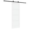 vidaXL Liukuovi ORKDAL 78 x 211 cm Tekninen puu Valkoinen ja musta