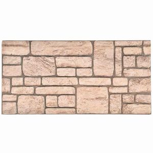 vidaXL Sein&auml;paneelit 10 pcs Beige 100 x 50 cm EPS vaahtomuovi