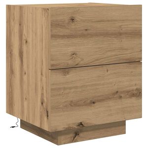 vidaXL Y&ouml;p&ouml;yt&auml;kaappi Artisan tammi 45 x 40 x 55 cm Tekninen puu