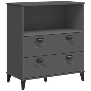 vidaXL Kirjahylly VIKEN antrasiitin harmaa 80x40x90 cm tekninen puu