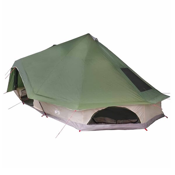 vidaXL Perhe Tipi Teltta katolla Vihreä 680 x 430 x 270 cm