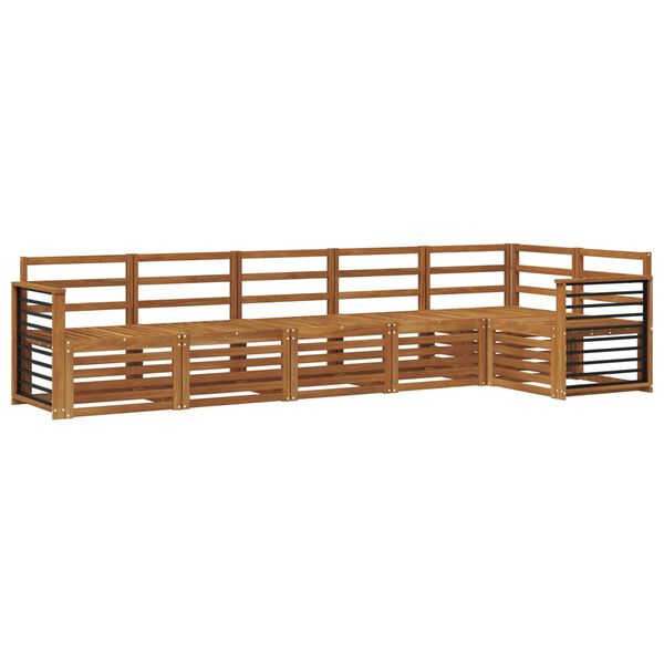 vidaXL Sohvasarjat 6 pcs Luonnollinen Tihe&auml; akasiapuu