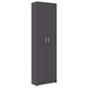 vidaXL Eteisen vaatekaappi harmaa 55x25x189 cm lastulevy