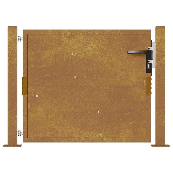 vidaXL Puutarhaportti 100x100 cm Corten-ter&auml;s