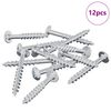 vidaXL Ruuvi 12 kpl Hopea 9,8 x 35 mm Rauta