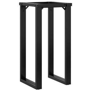 vidaXL Ruokap&ouml;yd&auml;n jalat O-muoto 40x40x73 cm ter&auml;st&auml;