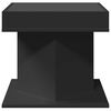 vidaXL Sohvapöytä LED-valoilla musta 50x50x45 cm tekninen puu