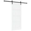 vidaXL Liukuovi Valkoinen ja musta 83 x 202 cm T&auml;ysi m&auml;nty