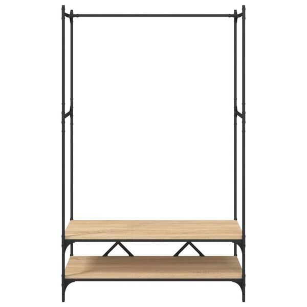 vidaXL Vaaterekki hyllyill&auml; Sonoma-tammi tekninen puu