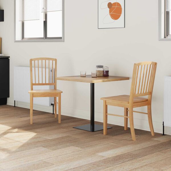 vidaXL Ruokatuolit 2 pcs Luonnollinen 50 x 52,5 x 91 cm