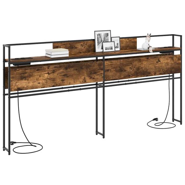 vidaXL S&auml;ilytysp&auml;&auml;ty hyllyll&auml; p&auml;&auml;tyll&auml; Savutammi 180 cm Tekninen puu