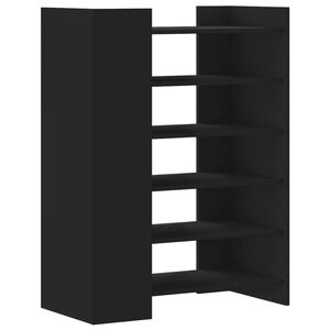 vidaXL Kenk&auml;kaappi musta 74,5x37,5x100 cm tekninen puu