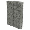 vidaXL Gabionsein&auml; kansilla galvanoitu ter&auml;s 100x20x150 cm