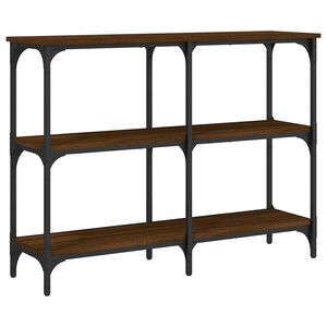 vidaXL Konsolip&ouml;yt&auml; ruskea tammi 100x29x75 cm tekninen puu