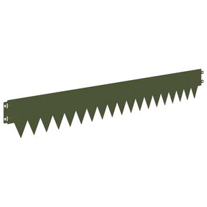vidaXL Nurmireunus 50 kpl 103 x 15 cm Ter&auml;s Oliivinvihre&auml;