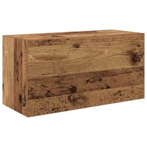 vidaXL Kylpyhuoneen sein&auml;kaappi vanha puu 60x25x30 cm tekninen puu