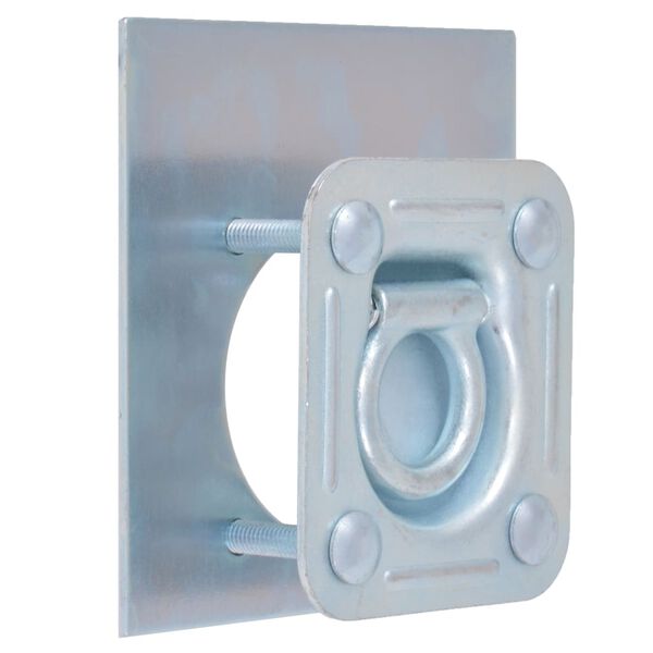 vidaXL Kiinnitysrenkaat Per&auml;k&auml;rryyn 6 kpl Galvanoitu Ter&auml;s 2000 kg