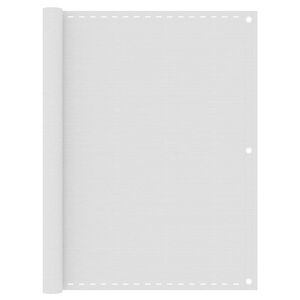 vidaXL Parvekkeen suoja valkoinen 120x500 cm HDPE