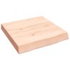 vidaXL Kylpyhuoneen ty&ouml;taso 40x40x(2-6) cm k&auml;sittelem&auml;t&ouml;n t&auml;ysi puu