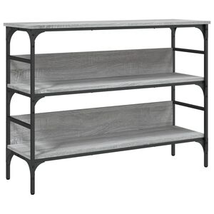 vidaXL Konsolip&ouml;yt&auml; harmaa Sonoma 100x32x75 cm tekninen puu