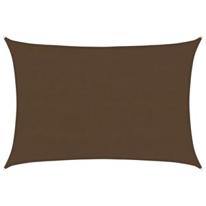 vidaXL Aurinkopurje 160 g/m&sup2; ruskea 5x6 m HDPE