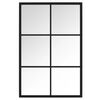 vidaXL Sein&auml;peili musta 60x40 cm metalli