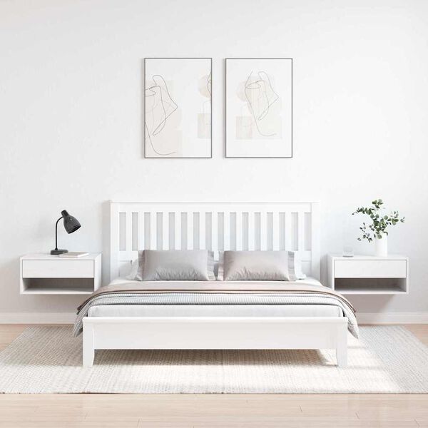 vidaXL Y&ouml;p&ouml;yt&auml; 2 pcs Valkoinen 50 x 32,5 x 24 cm T&auml;ysi m&auml;nty