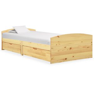 vidaXL S&auml;ngynrunko 2 vetolaatikolla t&auml;ysi m&auml;nty 90x200 cm