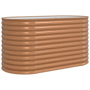 vidaXL Korotettu penkki Ruskea 160 x 80 x 81 cm Ter&auml;s