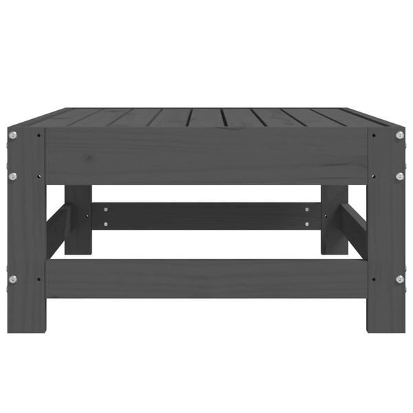 vidaXL Ulkorahi harmaa täysi mänty