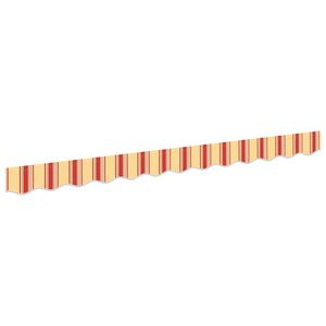 vidaXL Markiisin reunalista vaihto Keltainen ja oranssi 230 x 20 cm