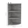 vidaXL Sein&auml;kulmahylly betoninharmaa 30x31,5x60 cm lastulevy