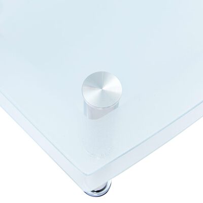 vidaXL Sohvapöytä valkoinen 100x60x42 cm karkaistu lasi