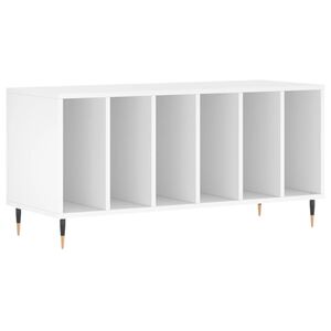 vidaXL LP-levyjen s&auml;ilytyskaappi valkoinen 100x38x48 cm tekninen puu