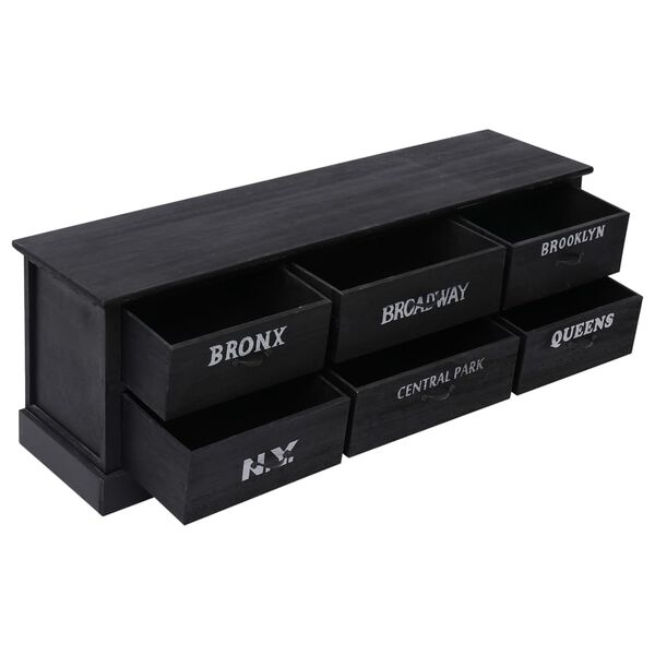 vidaXL Eteisen penkki musta 115x30x40 cm puu