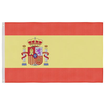 vidaXL Espanjan lippu ja lipputanko 5,55 m alumiini