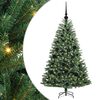 vidaXL Salkomallinen tekoinen joulukuusi Vihre&auml; 120 cm PVC ja metalli