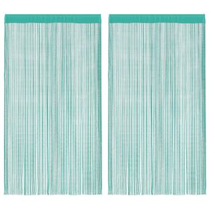 vidaXL Naruverhot 2 kpl turkoosi 100x250 cm
